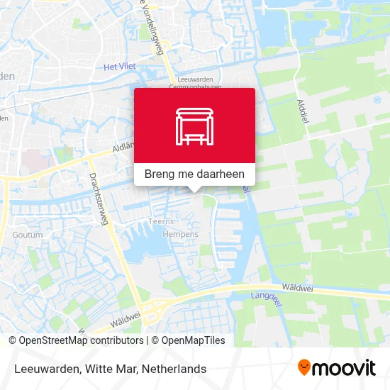 Leeuwarden, Witte Mar kaart