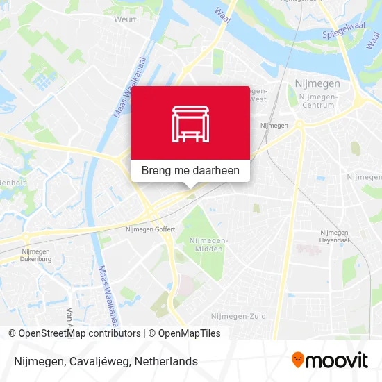 Nijmegen, Cavaljéweg kaart