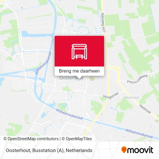 Oosterhout, Busstation (A) kaart