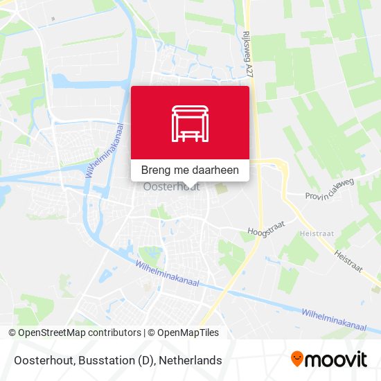 Oosterhout, Busstation (D) kaart