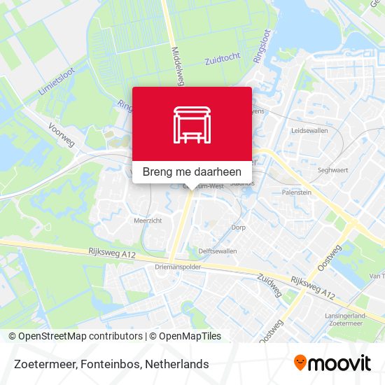 Zoetermeer, Fonteinbos kaart