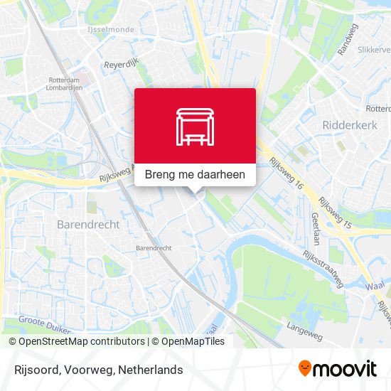 Rijsoord, Voorweg kaart