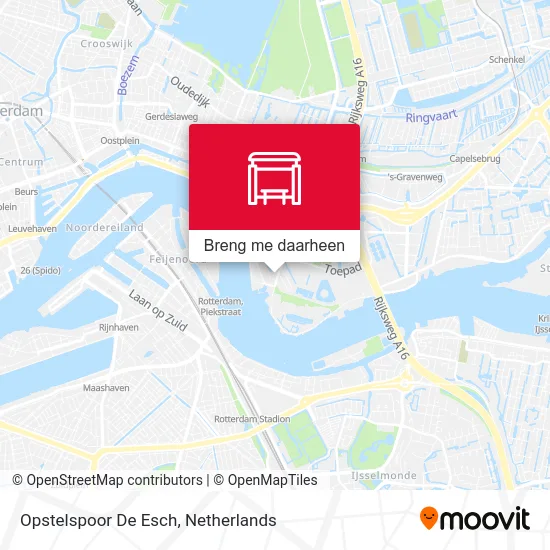 Opstelspoor De Esch kaart