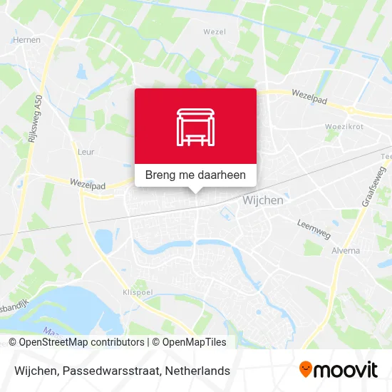 Wijchen, Passedwarsstraat kaart