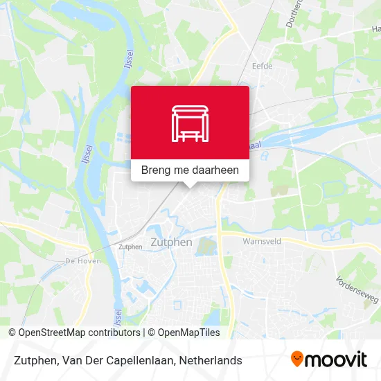 Zutphen, Van Der Capellenlaan kaart