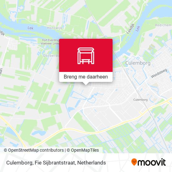 Culemborg, Fie Sijbrantstraat kaart