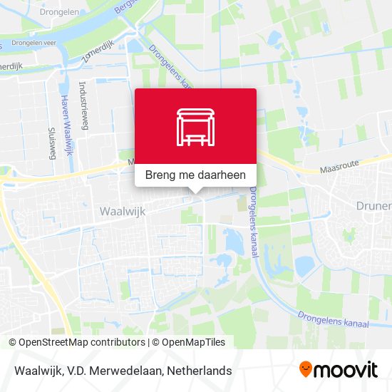 Waalwijk, V.D. Merwedelaan kaart