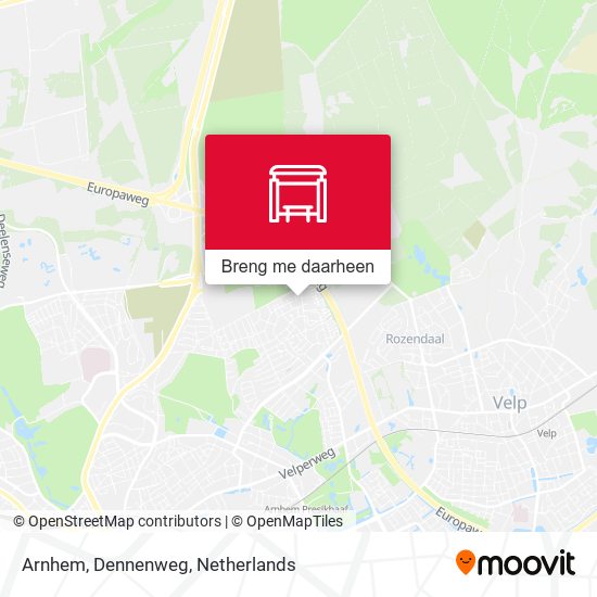 Arnhem, Dennenweg kaart