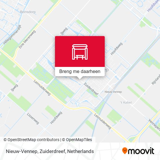 Nieuw-Vennep, Zuiderdreef kaart