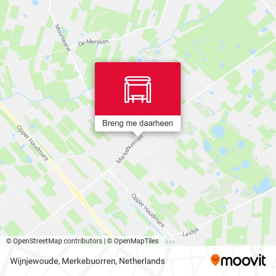 Wijnjewoude, Merkebuorren kaart