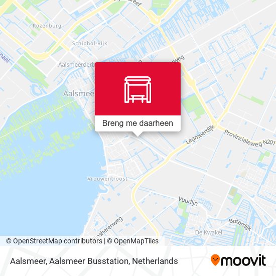 Aalsmeer, Aalsmeer Busstation kaart