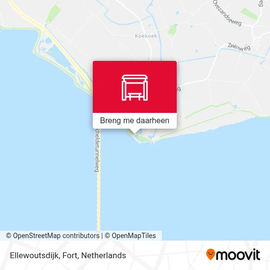 Ellewoutsdijk, Fort kaart