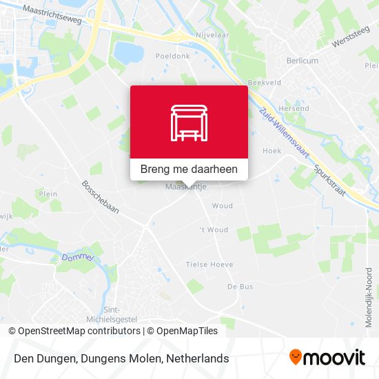 Den Dungen, Dungens Molen kaart
