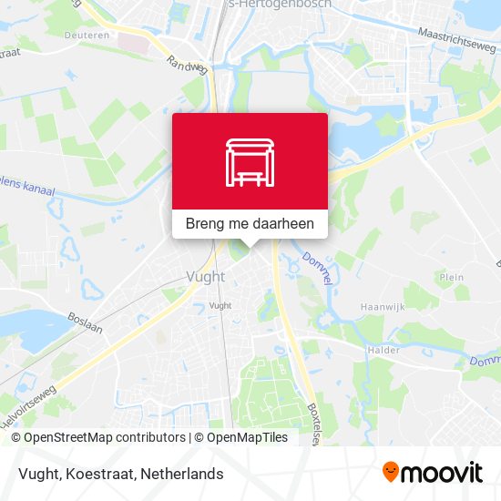 Vught, Koestraat kaart