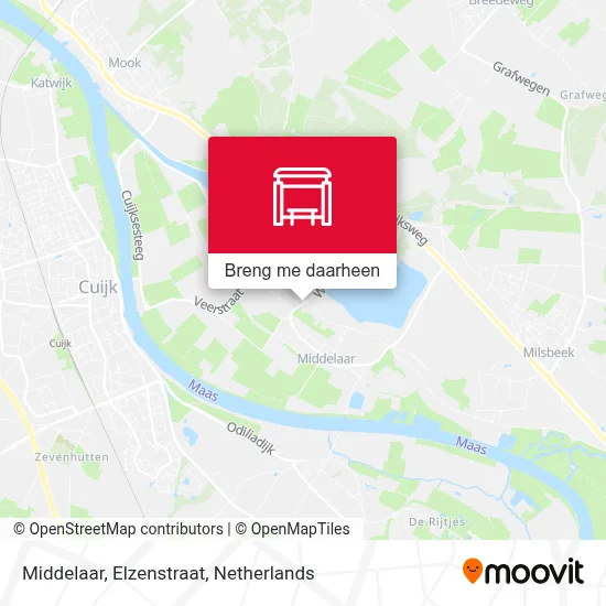 Middelaar, Elzenstraat kaart