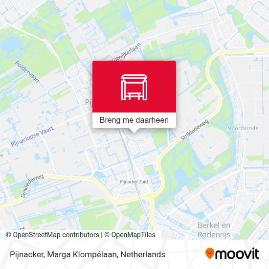 Pijnacker, Marga Klompélaan kaart