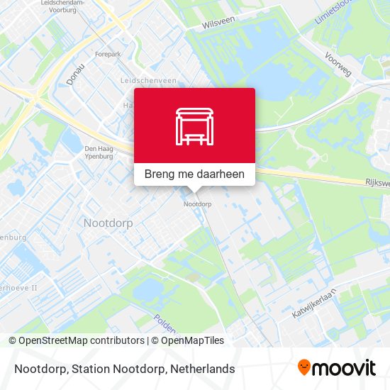 Nootdorp, Station Nootdorp kaart
