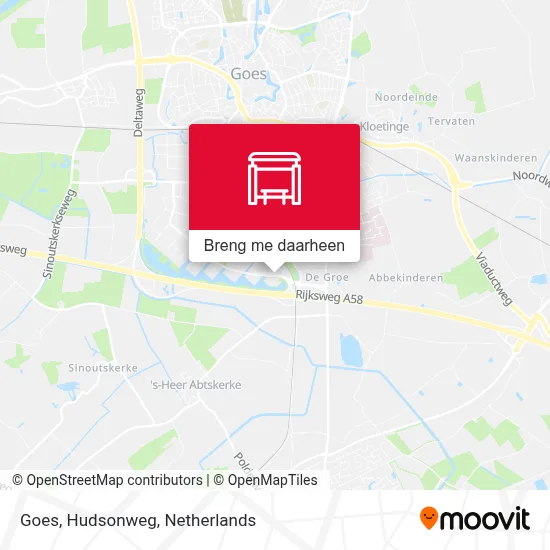 Goes, Hudsonweg kaart
