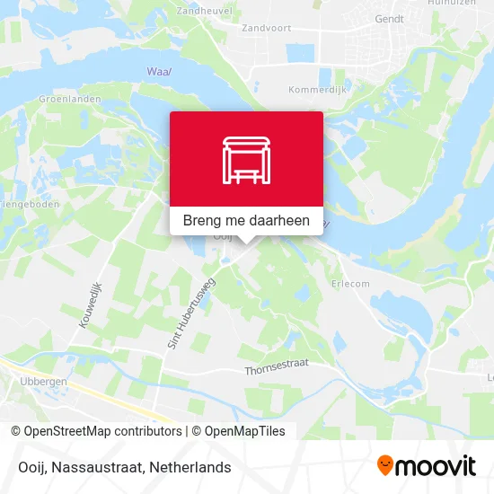 Ooij, Nassaustraat kaart