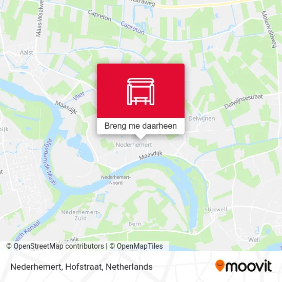 Nederhemert, Hofstraat kaart