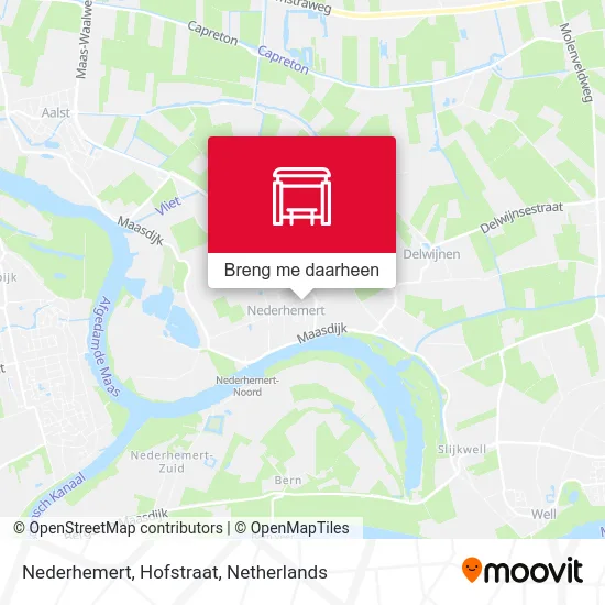 Nederhemert, Hofstraat kaart