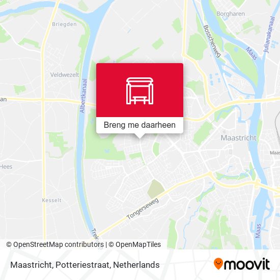Maastricht, Potteriestraat kaart