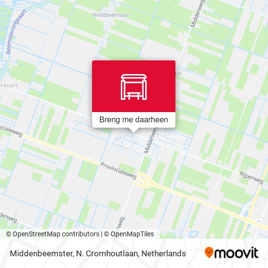 Middenbeemster, N. Cromhoutlaan kaart