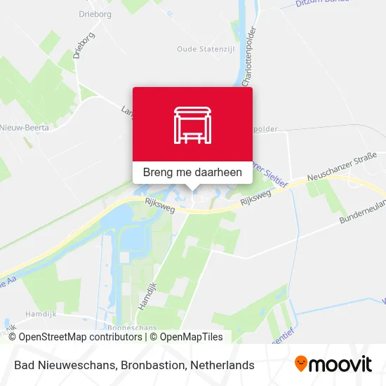 Bad Nieuweschans, Bronbastion kaart