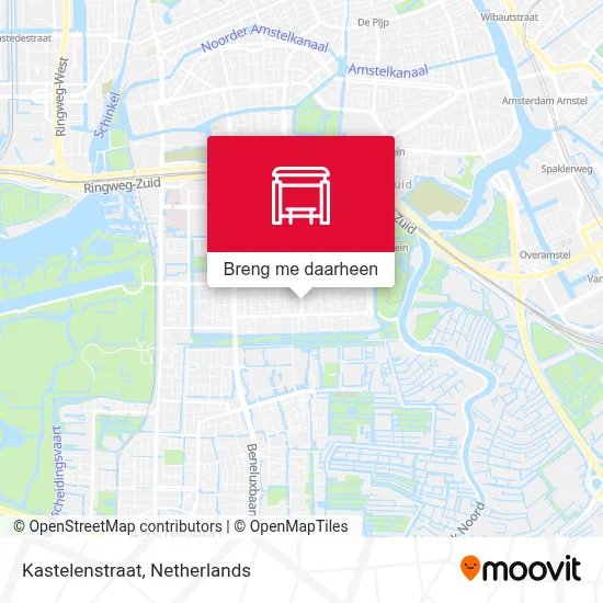 Kastelenstraat kaart