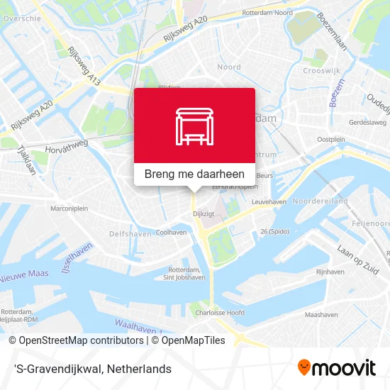 'S-Gravendijkwal kaart