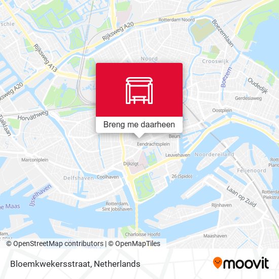 Bloemkwekersstraat kaart