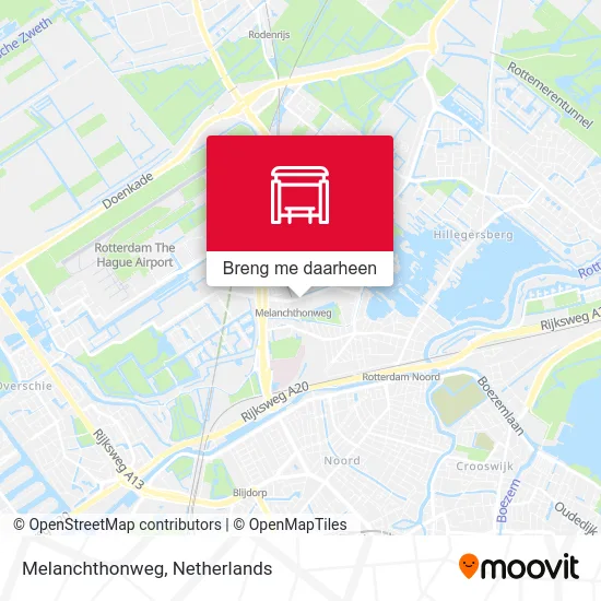 Melanchthonweg kaart
