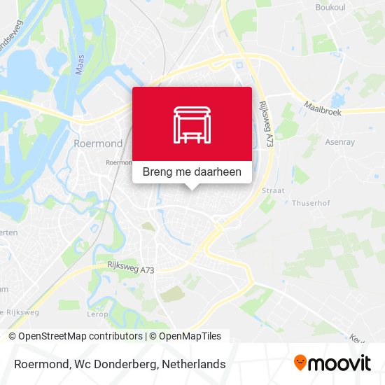 Roermond, Wc Donderberg kaart