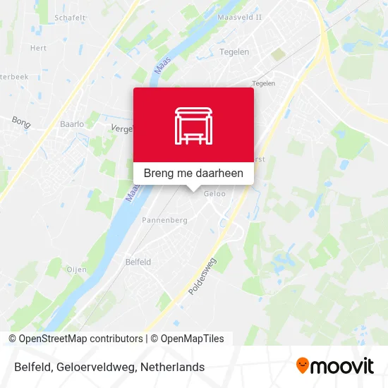 Belfeld, Geloerveldweg kaart