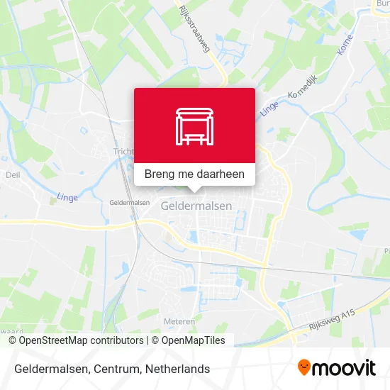 Geldermalsen, Centrum kaart