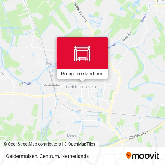 Geldermalsen, Centrum kaart