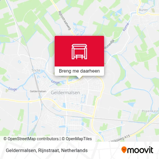 Geldermalsen, Rijnstraat kaart