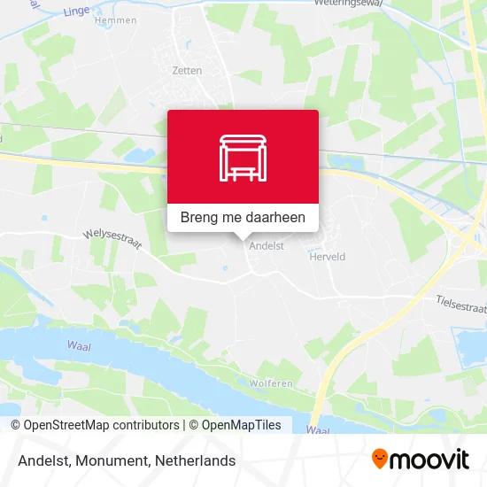 Andelst, Monument kaart