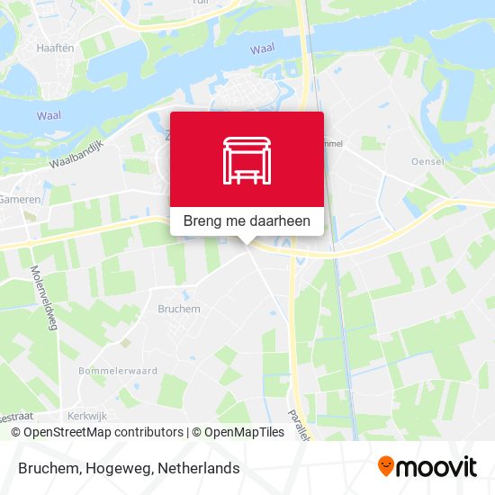 Bruchem, Hogeweg kaart