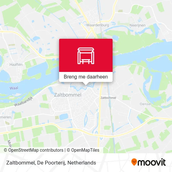 Zaltbommel, De Poorterij kaart