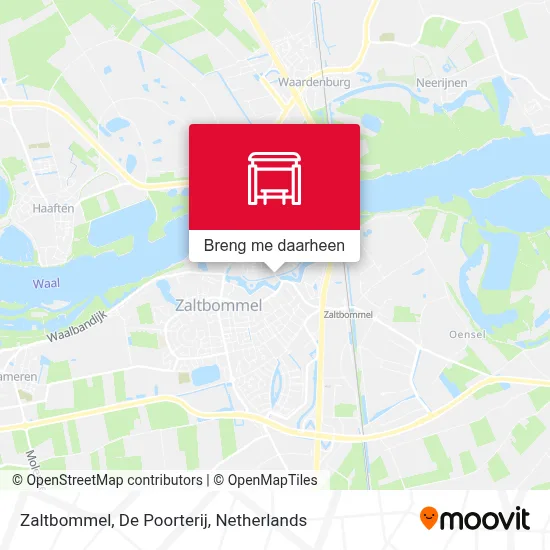 Zaltbommel, De Poorterij kaart