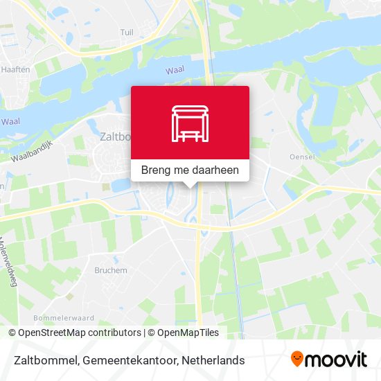 Zaltbommel, Gemeentekantoor kaart