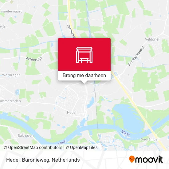 Hedel, Baronieweg kaart