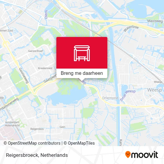 Reigersbroeck kaart