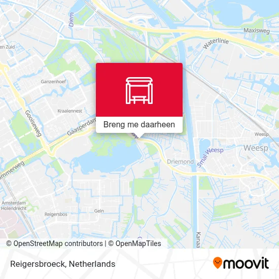 Reigersbroeck kaart