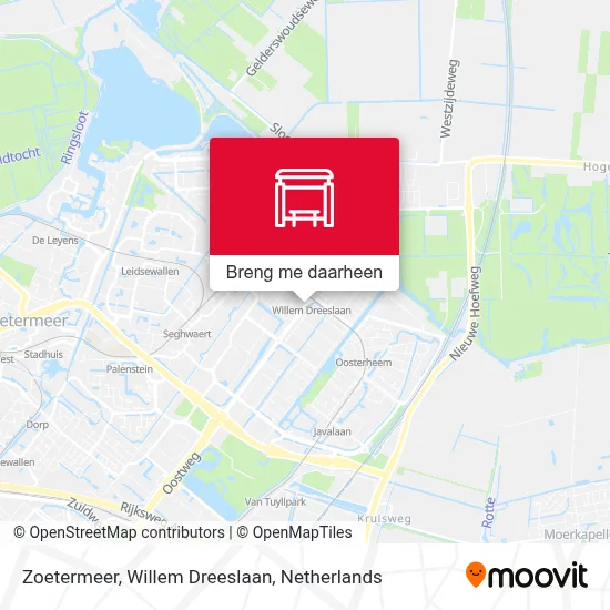 Zoetermeer, Willem Dreeslaan kaart