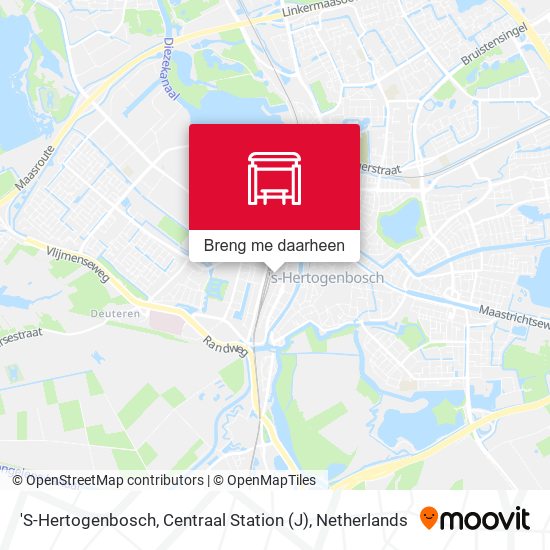 'S-Hertogenbosch, Centraal Station (J) kaart