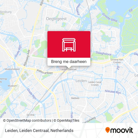Leiden, Leiden Centraal kaart
