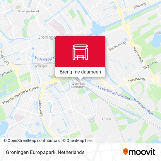 Groningen Europapark kaart