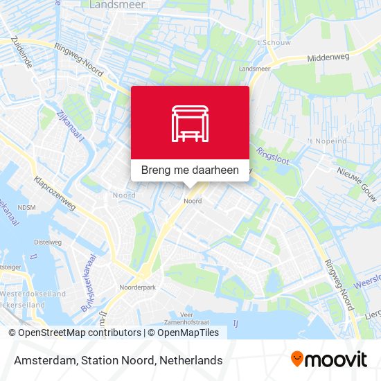 Amsterdam, Station Noord kaart